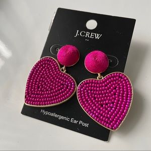 J. Crew Factory Heart Earrings
